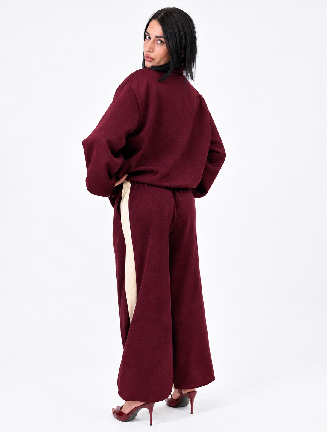 Coordinato Tuta Chic Bordeaux