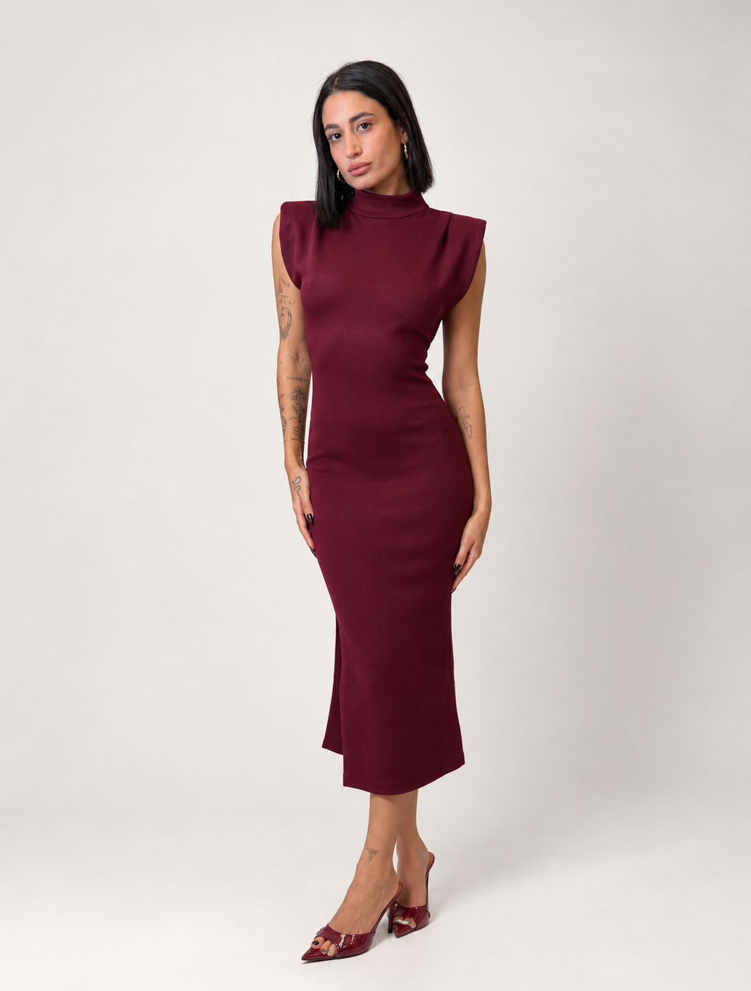 Abito Nerissa Bordeaux