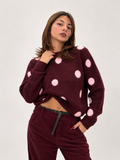 Maglione Bonnie Borgogna