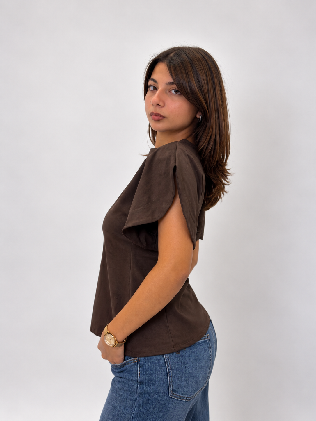 Maglia Camoscy Marrone