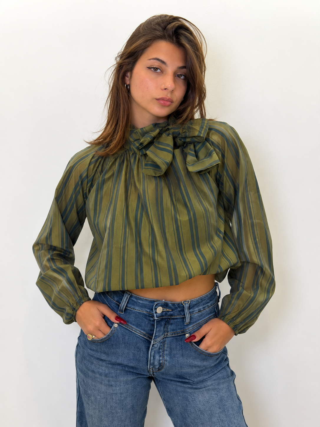 Camicia Line Verde