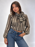 Camicia Line Verde e Beige