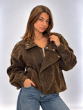Giubbino Zoe Marrone