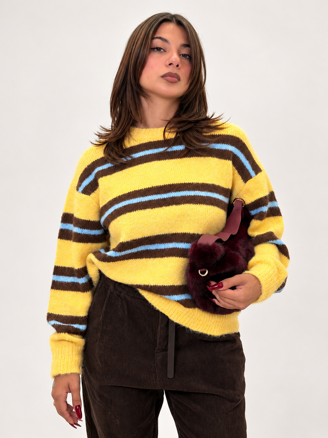 Maglione Selly Giallo e Azzurro