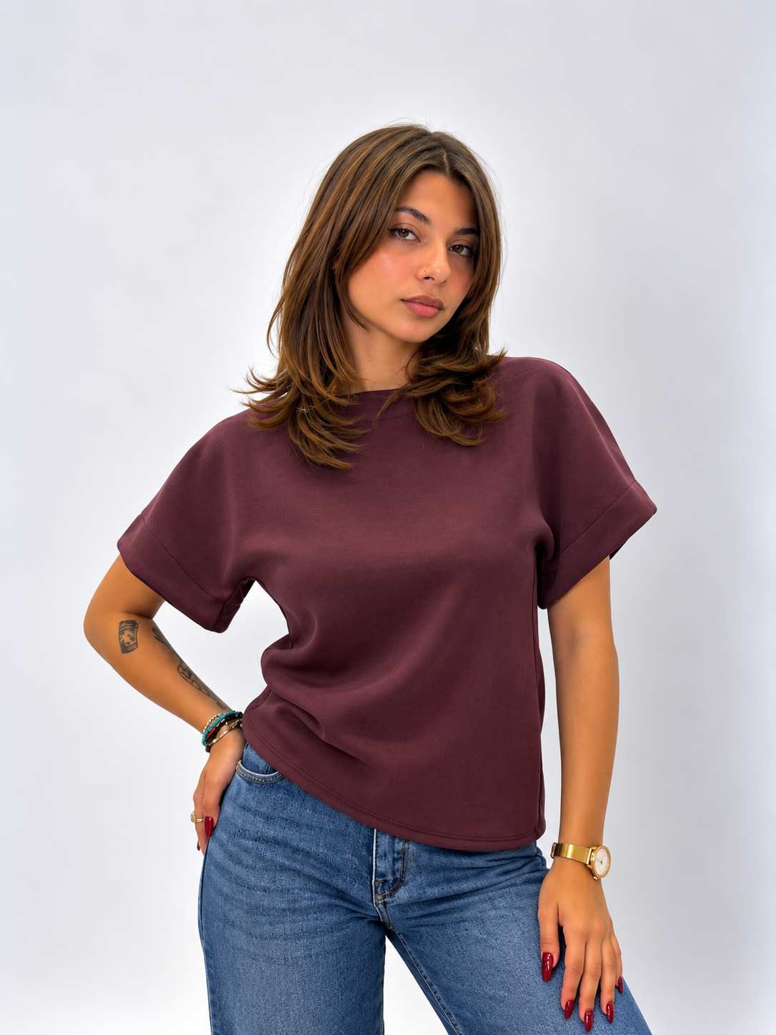 Maglia Camoscy Borgogna