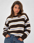 Maglione Selly Marrone e Azzurro