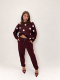 Pantalone Kelly Borgogna